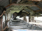 Dead condor and whaling boat at Estancia Herberton